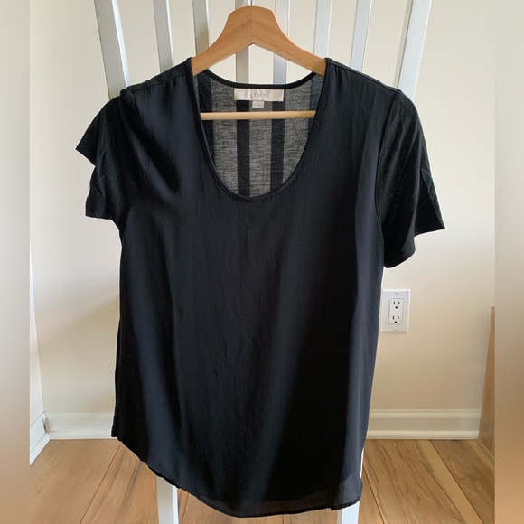 LOFT Black Top Size XS - Picture 1 of 3